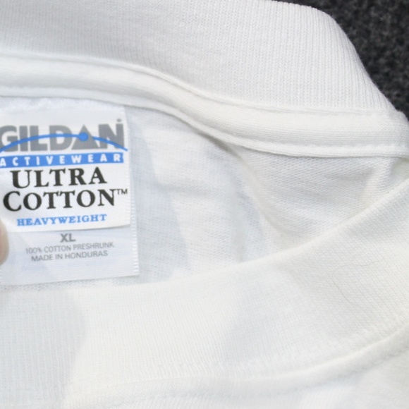 Vintage Overkill Labatt Blue Light Beer T-Shirt XL White 1990 New Short Sleeve - Picture 9 of 9